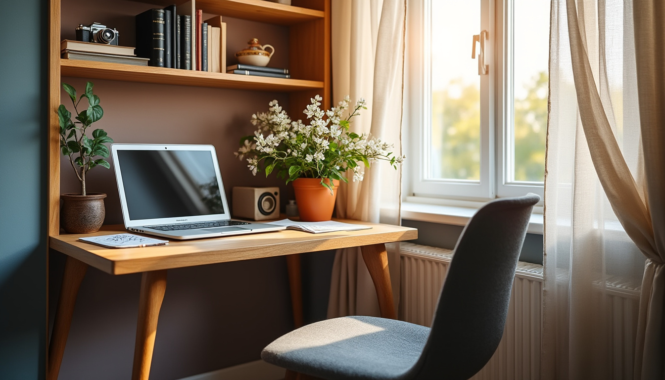 découvrez des astuces pratiques pour aménager un coin bureau inspirant dans un petit espace. apprenez à optimiser votre environnement de travail avec des conseils sur le mobilier, l'organisation et la décoration, afin de stimuler votre créativité et productivité même dans un espace réduit.